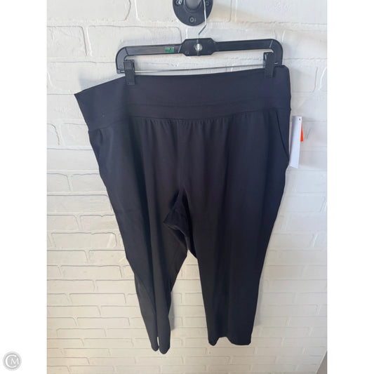 Athletic Pants By Stylus In Black, Size: 18