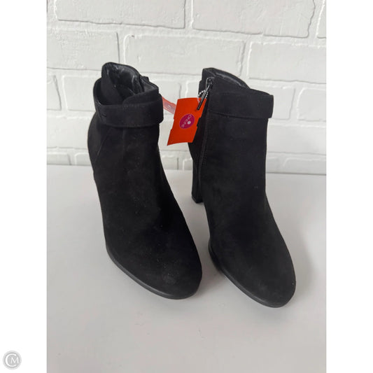 Boots Ankle Heels By Impo In Black, Size: 6.5