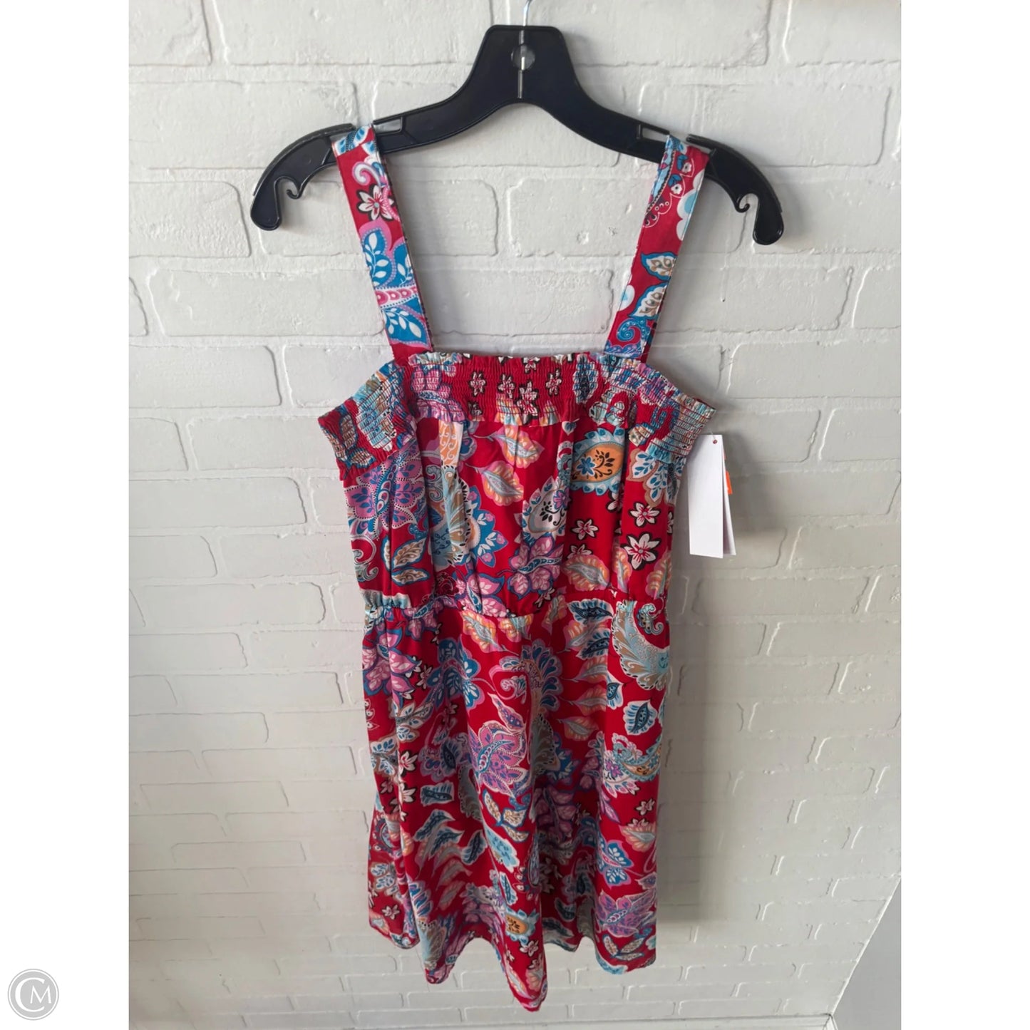 Dress Casual Midi By Talbots In Red & White, Size: Mp