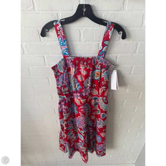 Dress Casual Midi By Talbots In Red & White, Size: Mp