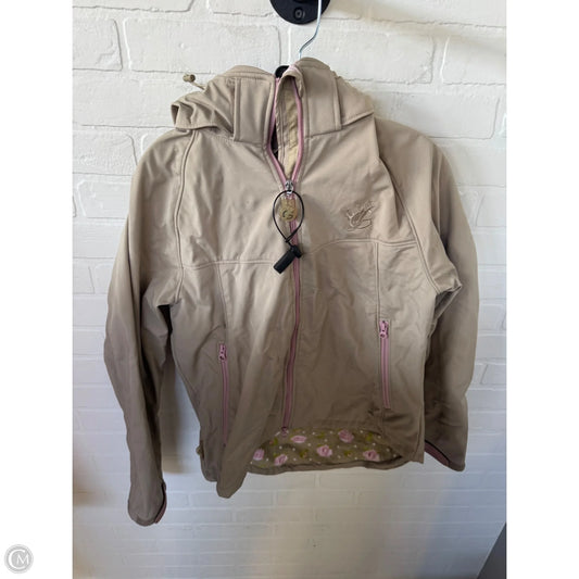 Jacket Windbreaker By Cmc In Tan, Size: M