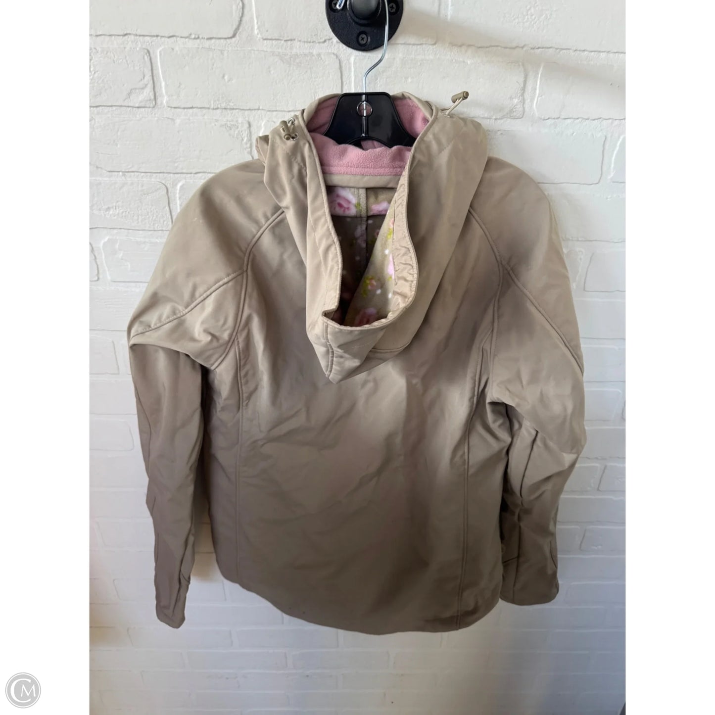 Jacket Windbreaker By Cmc In Tan, Size: M