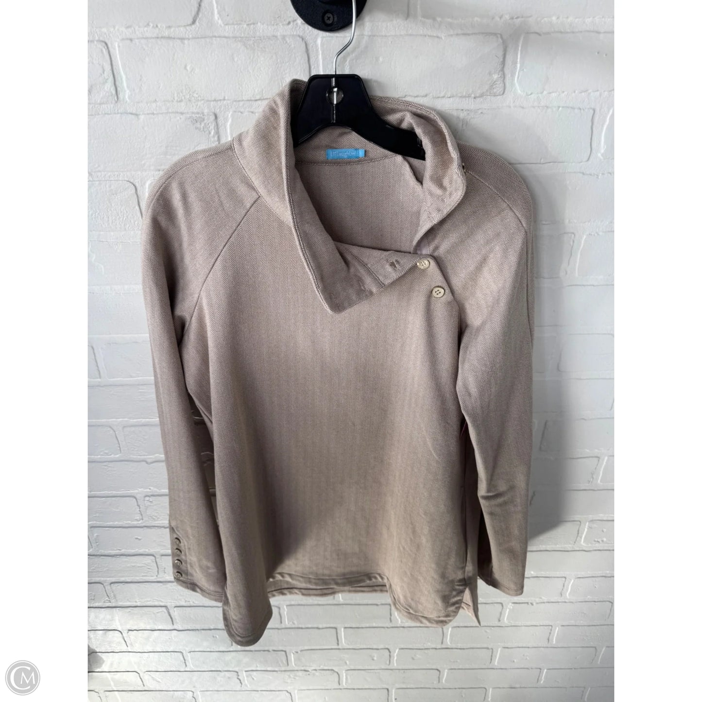 Top Long Sleeve By J Mclaughlin In Tan, Size: S