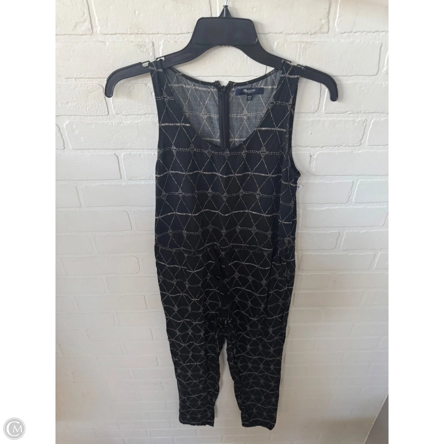 Jumpsuit By Madewell In Black & Cream, Size: Xxs