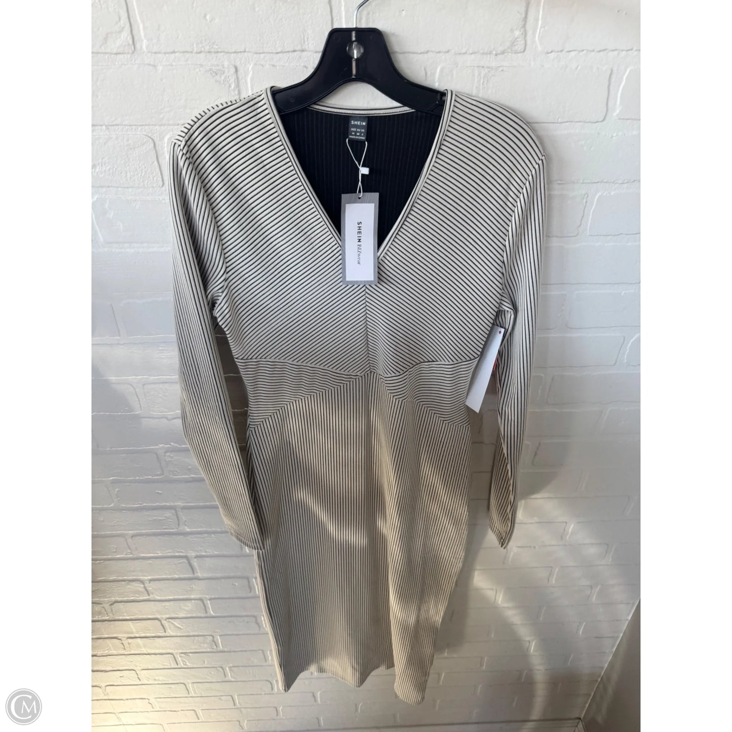 Dress Work By Shein In Black & Cream, Size: M