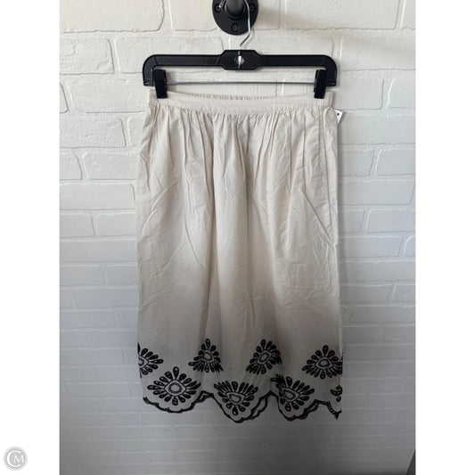 Skirt Midi By Universal Thread In Black & Cream, Size: 0