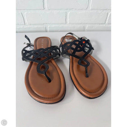 Sandals Flats By Kelly And Katie In Black, Size: 9.5