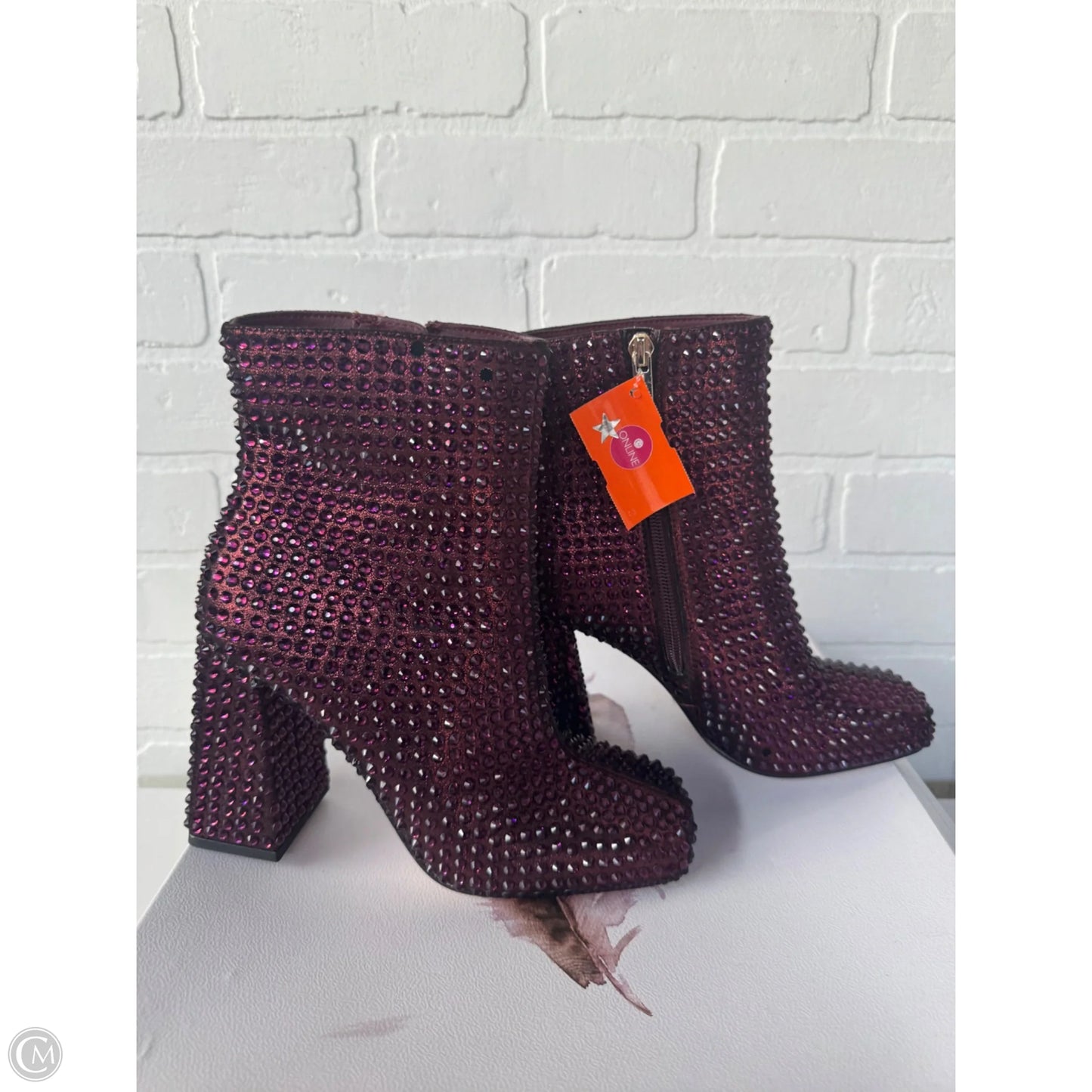 Boots Ankle Heels By Jessica Simpson In Red, Size: 6