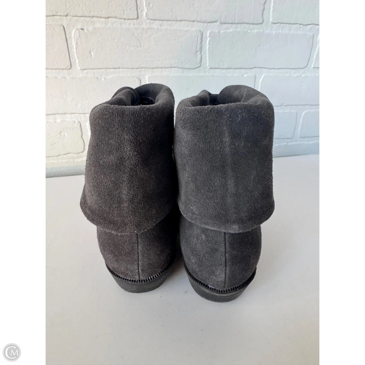 Boots Ankle Flats By Gh Bass And Co In Grey, Size: 9
