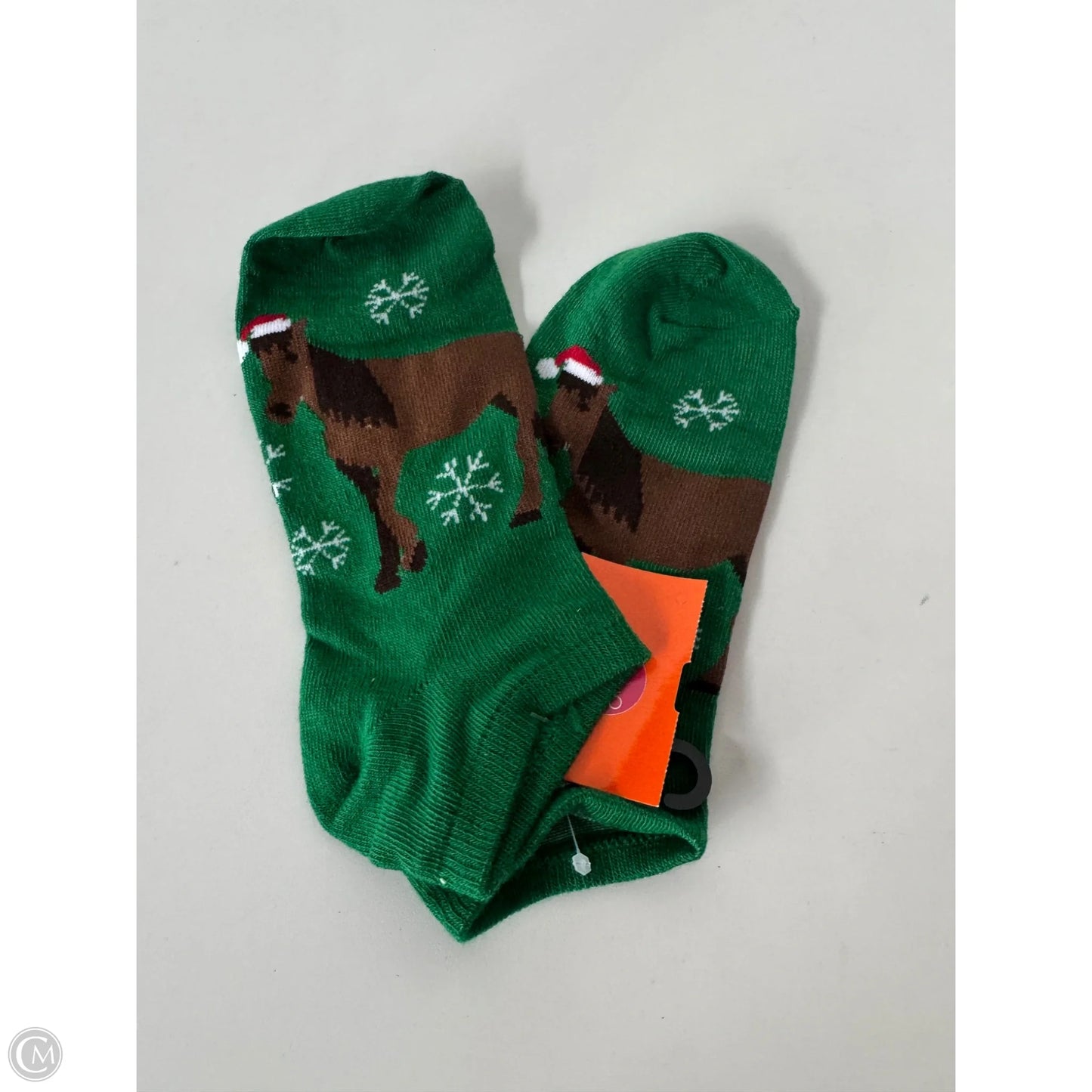 Socks By Clothes Mentor In Brown & Green, Size: Osfm
