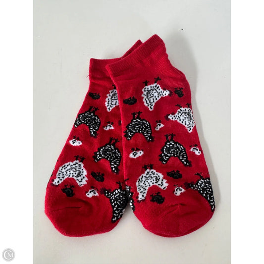 Socks By Clothes Mentor In Red & White, Size: Osfm
