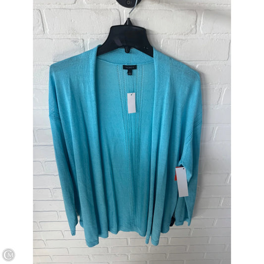 Sweater Cardigan By Talbots In Blue, Size: L