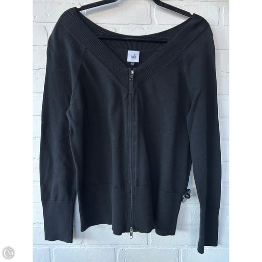 Sweater Cardigan By Cabi In Black, Size: L