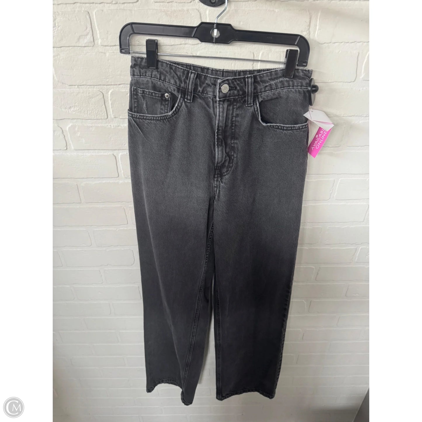 Jeans Wide Leg By Cmc In Black Denim, Size: 8