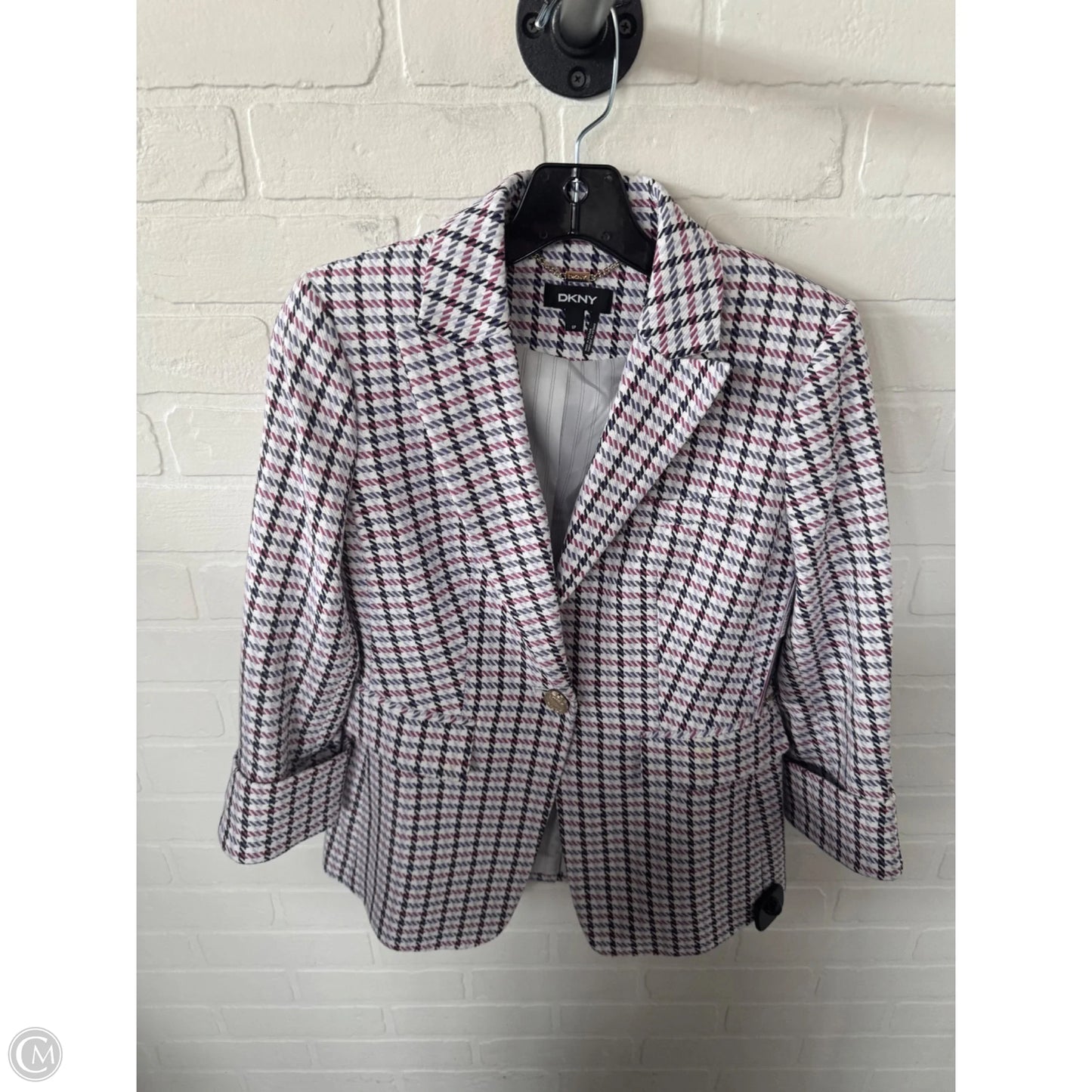 Blazer By Dkny In Purple & White, Size: Sp