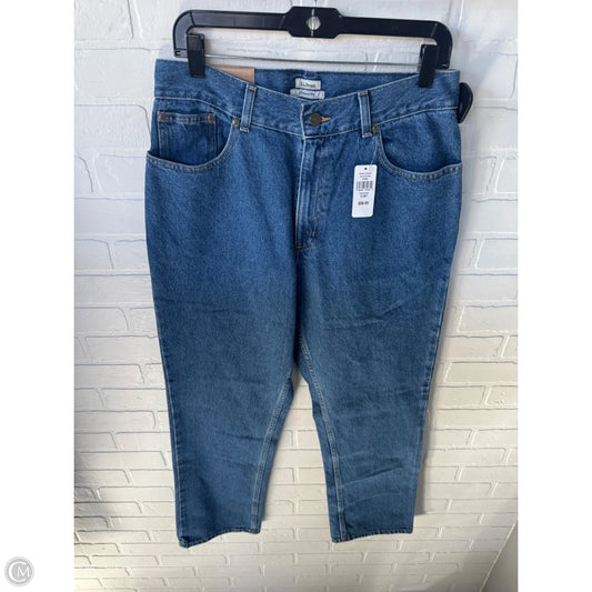 Jeans Straight By L.l. Bean In Blue Denim, Size: 12l