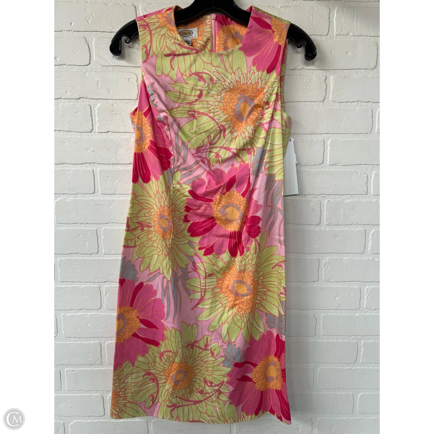 Dress Work By Talbots In Green & Pink, Size: Sp