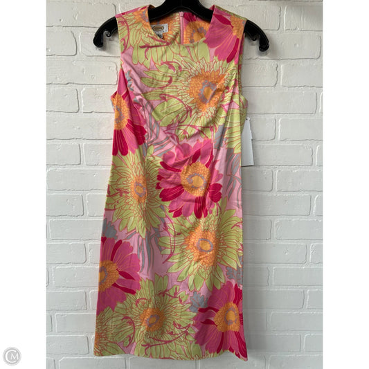 Dress Work By Talbots In Green & Pink, Size: Sp