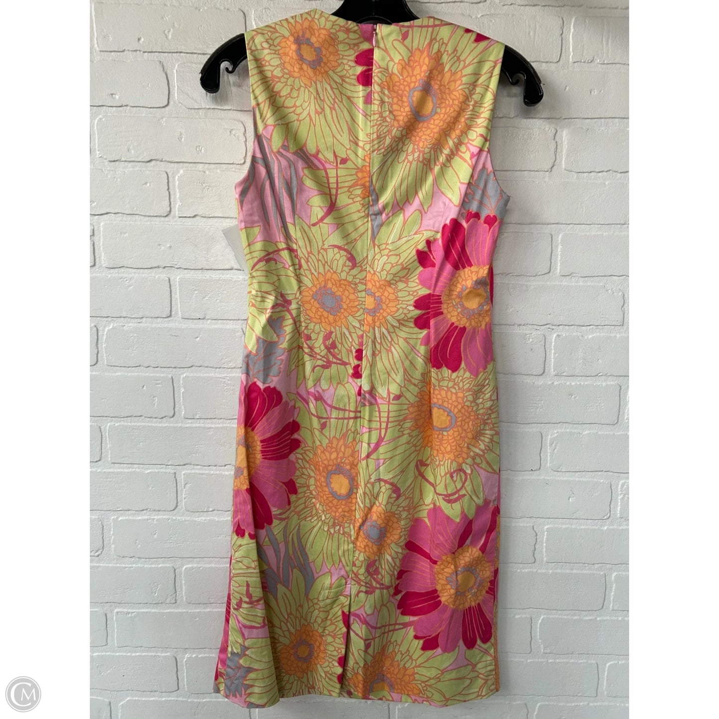 Dress Work By Talbots In Green & Pink, Size: Sp