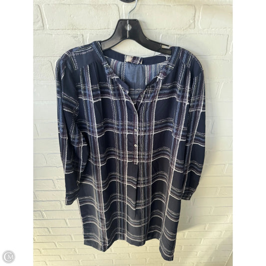 Dress Work By Loft In Blue & White, Size: M