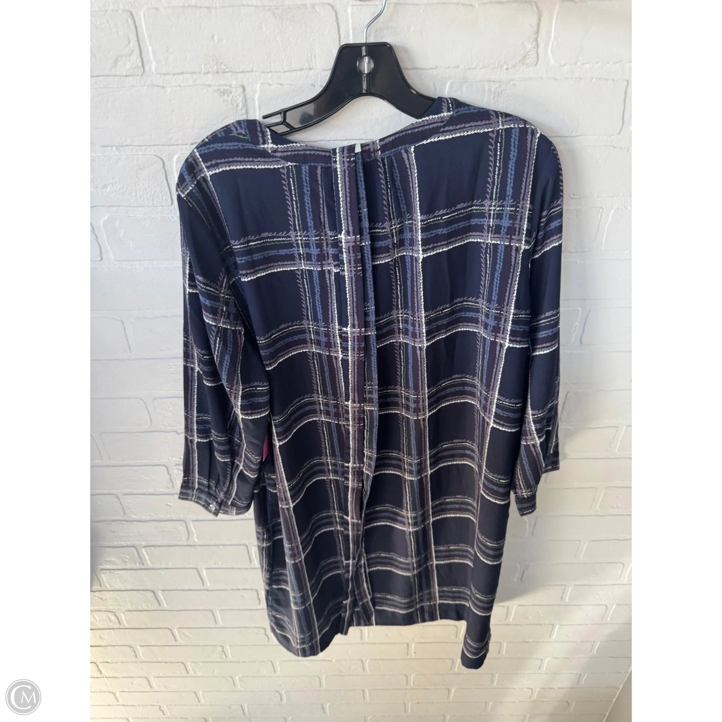 Dress Work By Loft In Blue & White, Size: M