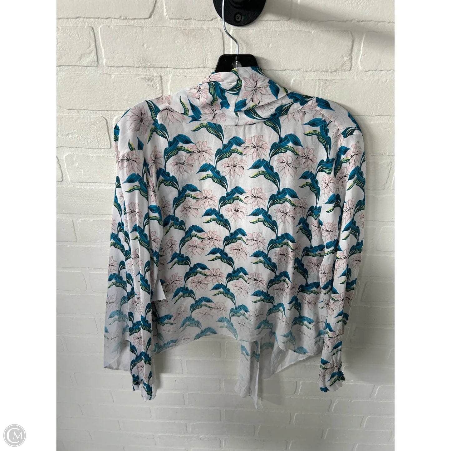 Cardigan By Magaschoni In Blue & Pink, Size: S