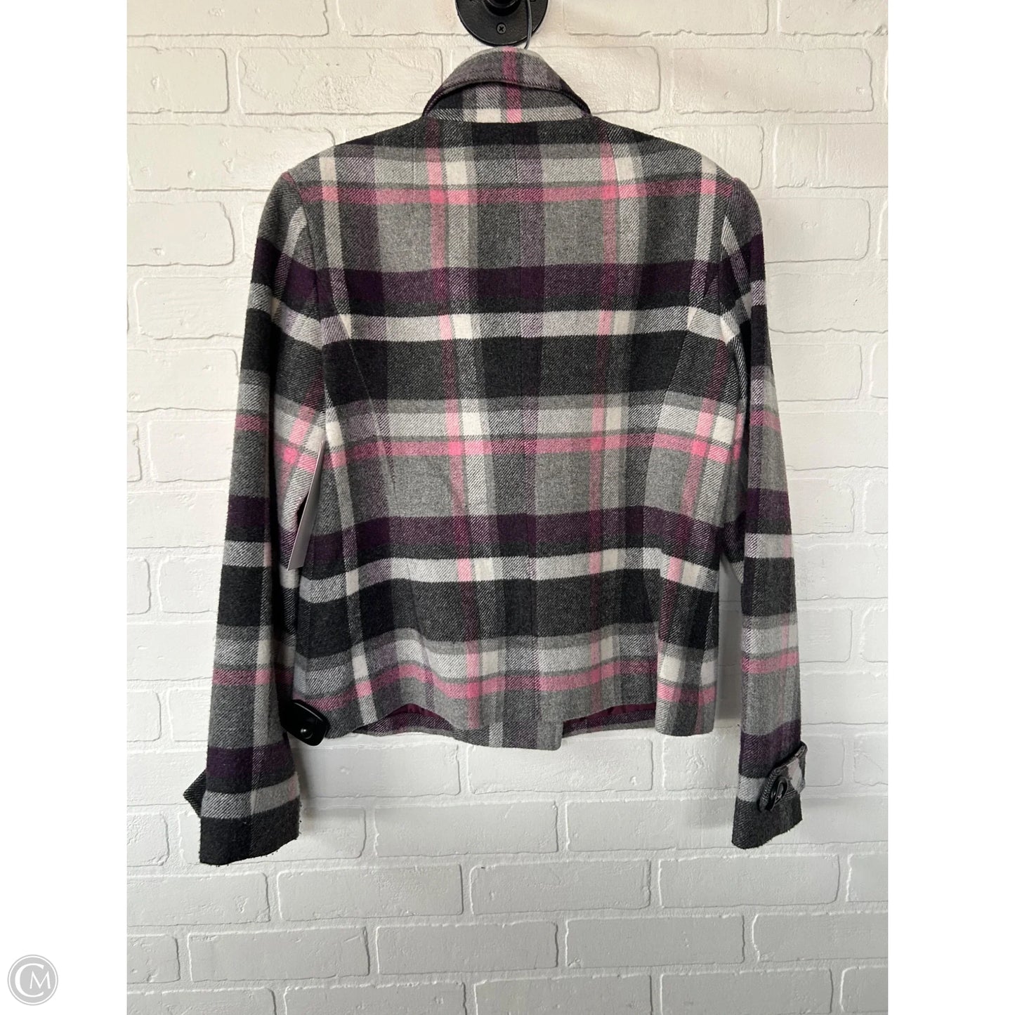 Coat Other By Cabi In Grey & Purple, Size: S