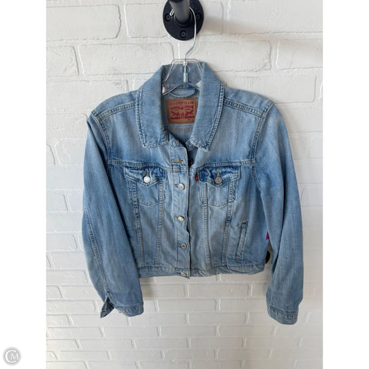 Jacket Denim By Levis In Blue Denim, Size: L