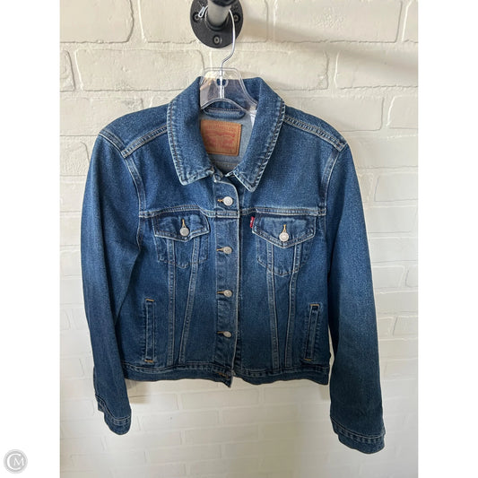 Jacket Denim By Levis In Blue Denim, Size: L