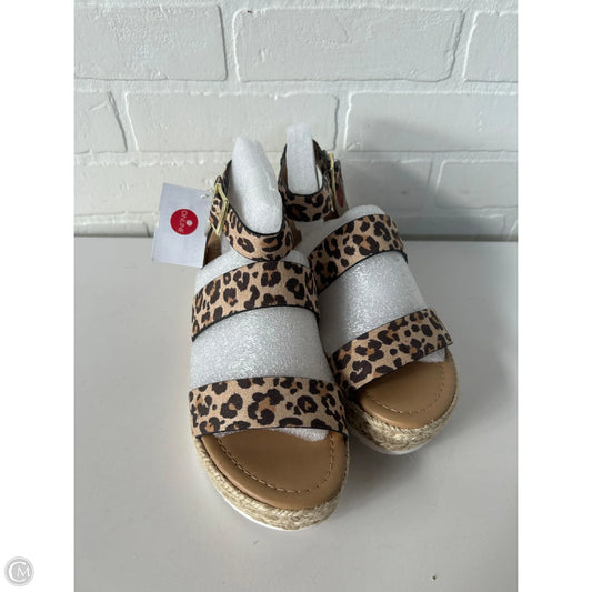 Sandals Heels Platform By Soda In Animal Print, Size: 8.5