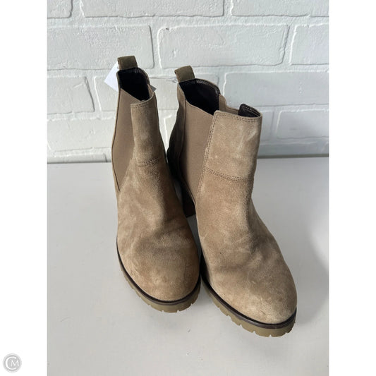 Boots Ankle Heels By Clothes Mentor In Brown, Size: 8.5