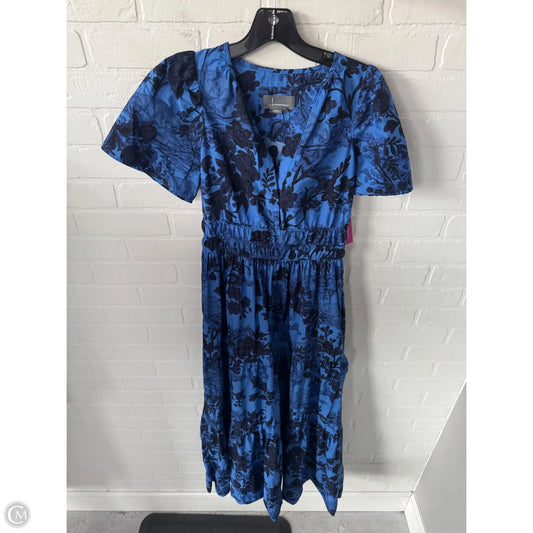 Dress Casual Maxi By Anthropologie In Black & Blue, Size: Xs