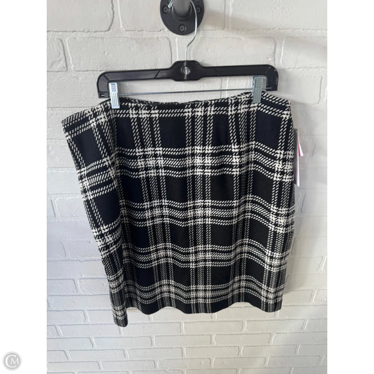 Skirt Mini & Short By Talbots In Black & White, Size: 16