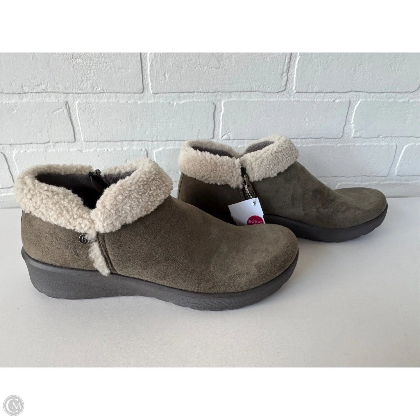 Boots Ankle Flats By Bzees In Green, Size: 10