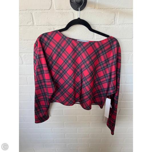 Top Long Sleeve By Antonio Melani In Blue & Red, Size: S