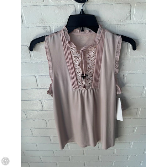Blouse Sleeveless By Express In Pink, Size: M