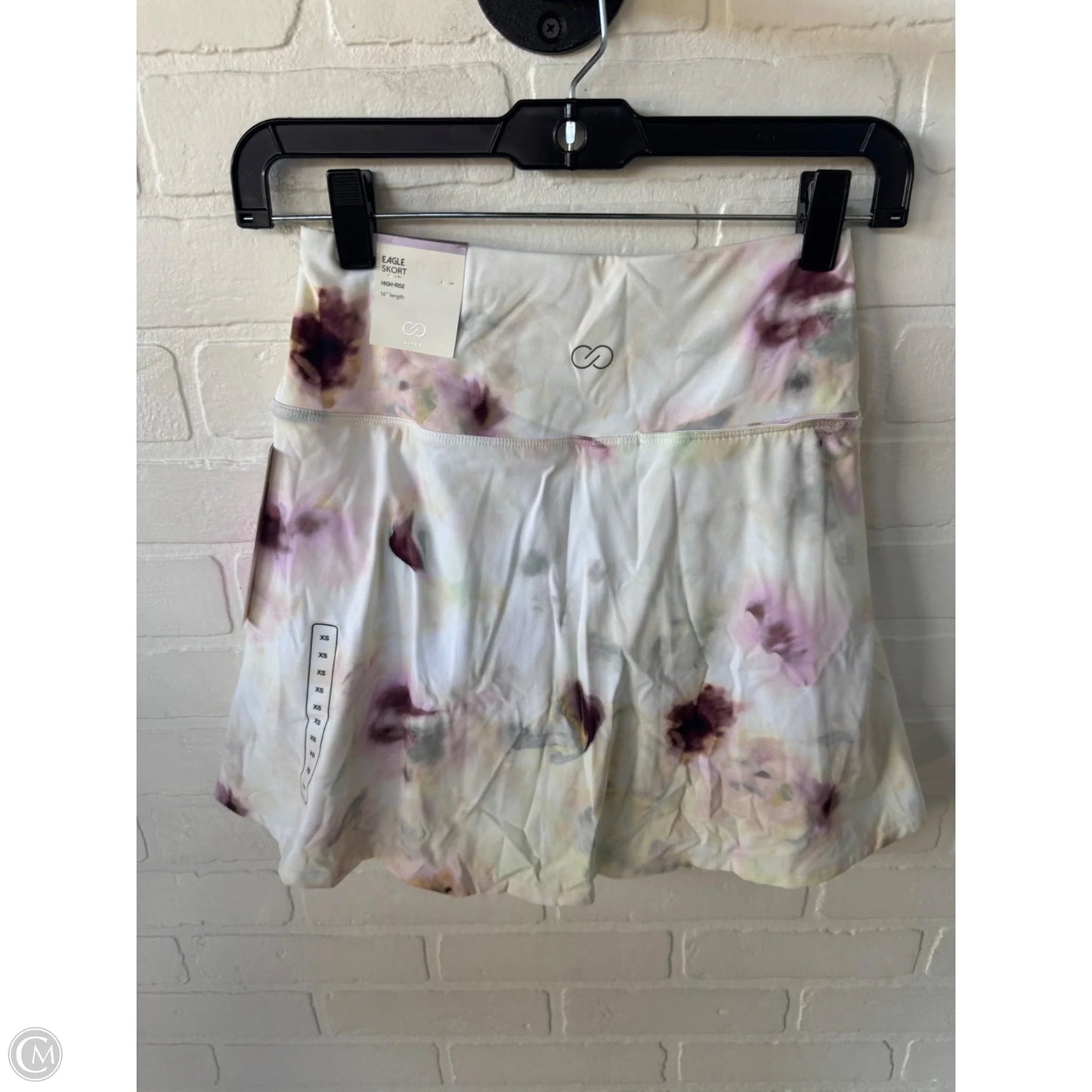 Athletic Skort By Calia In Cream & Pink, Size: 0