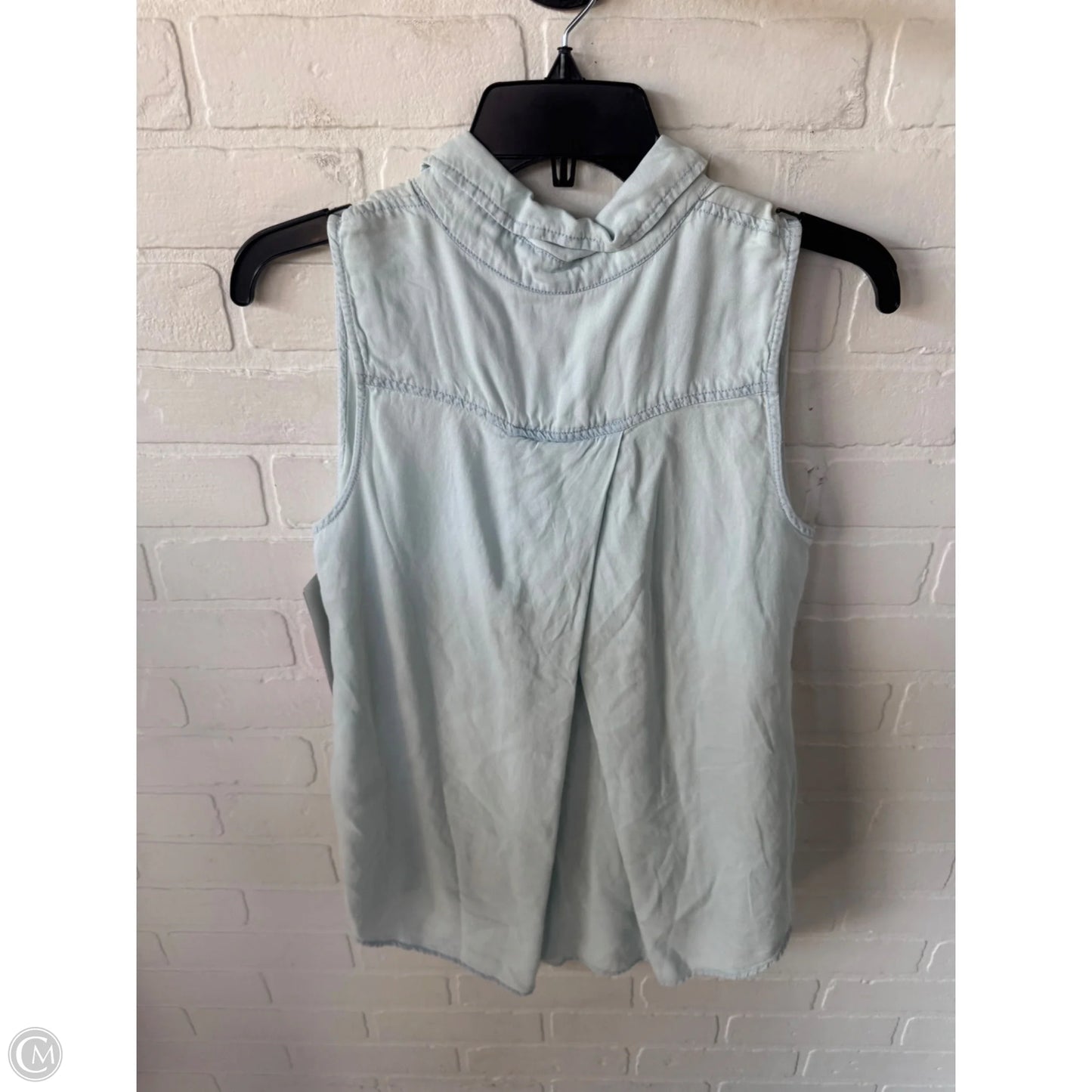 Top Sleeveless By Workshop In Blue, Size: M