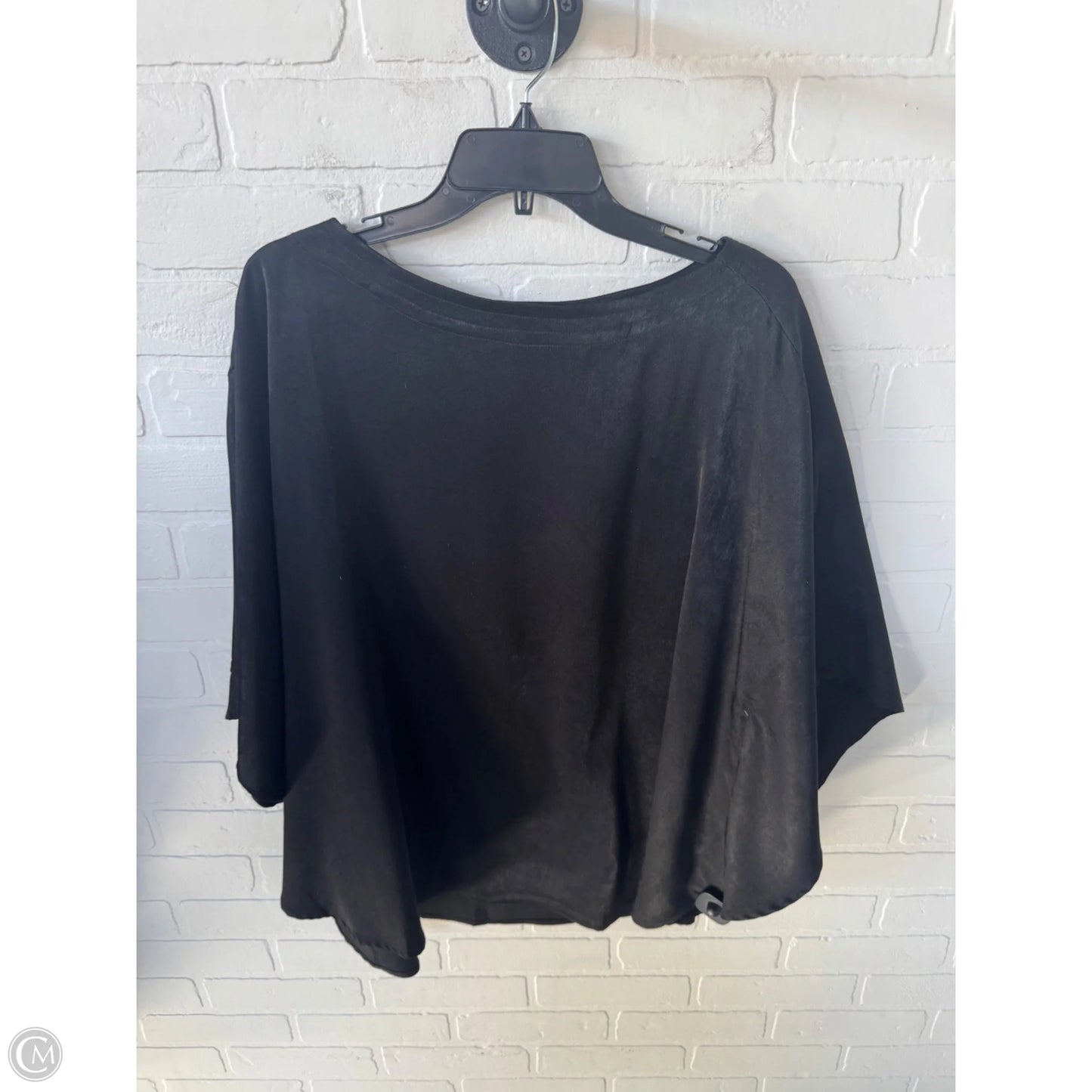 Poncho By Chicos In Black, Size: L