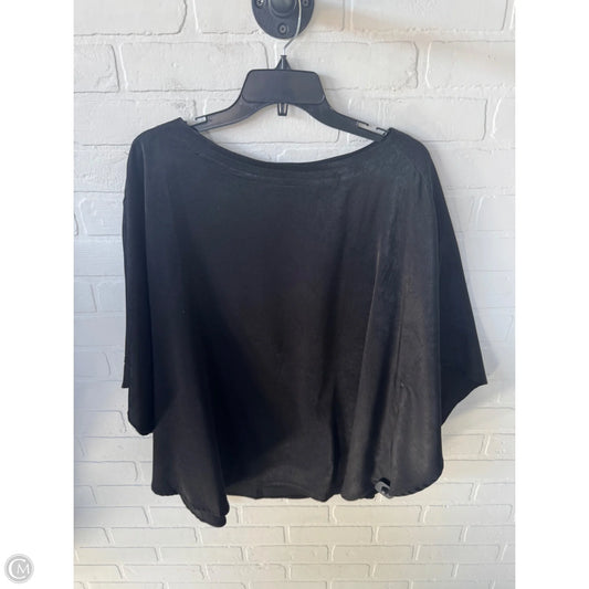 Poncho By Chicos In Black, Size: L