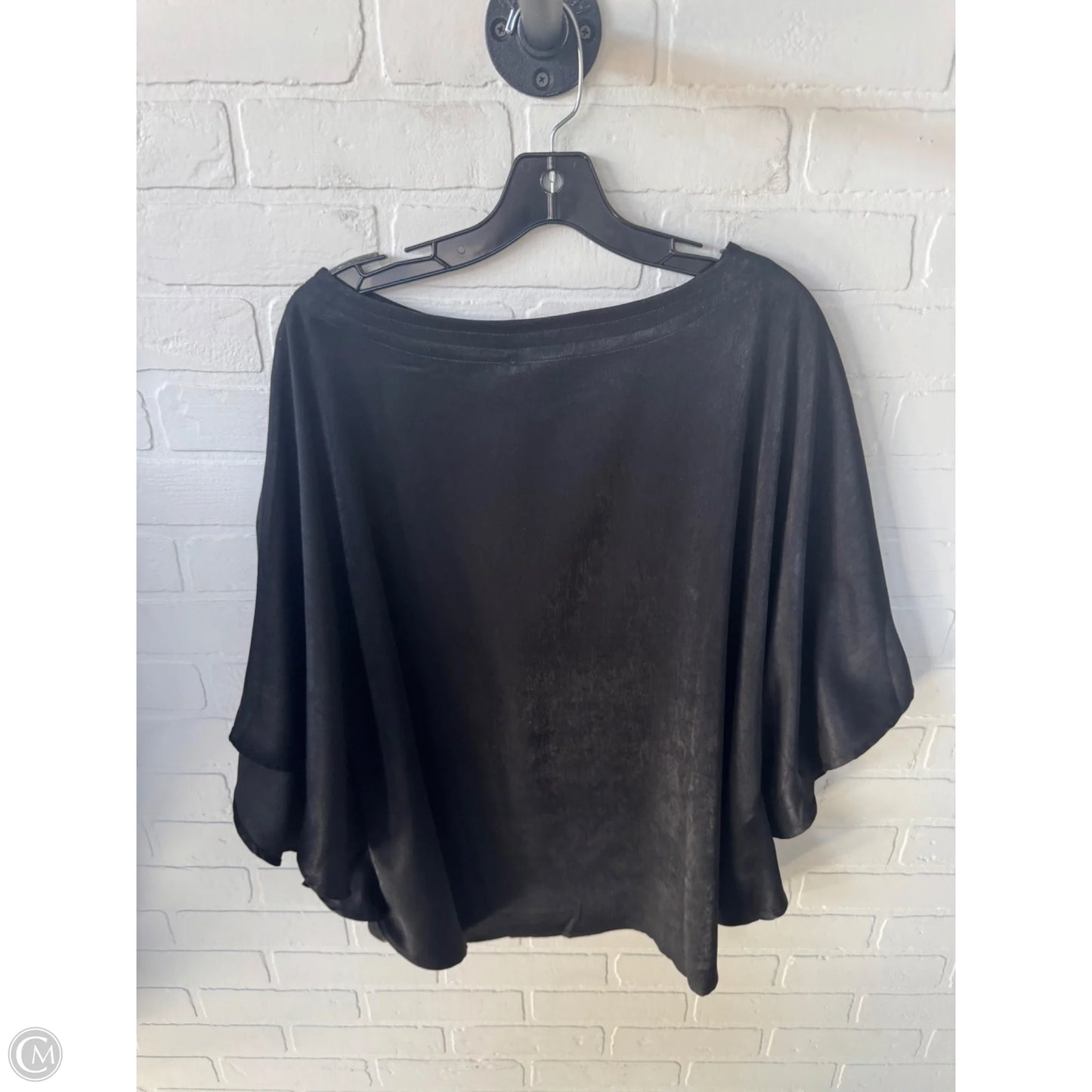 Poncho By Chicos In Black, Size: L