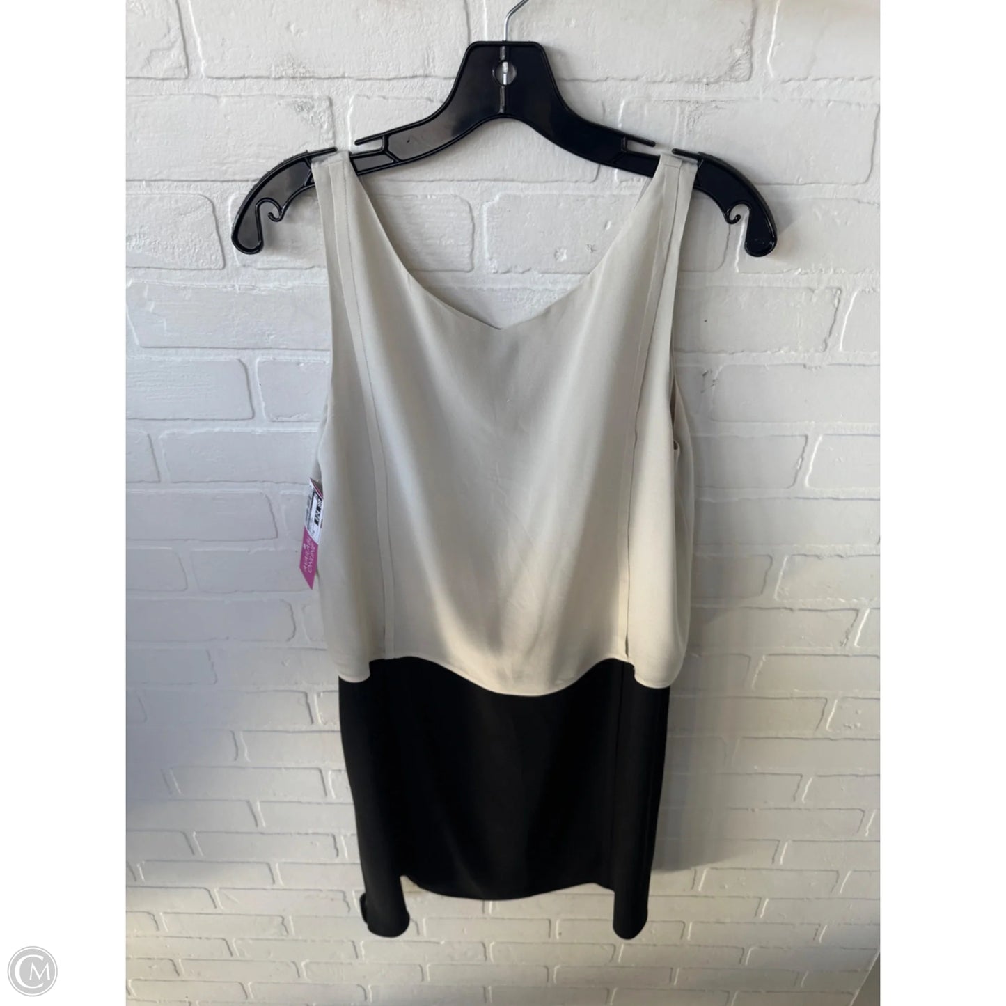 Dress Work By Eileen Fisher In Black & Cream, Size: M
