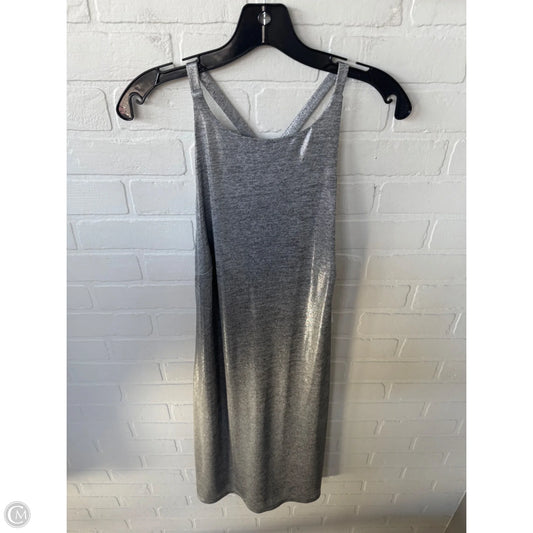 Dress Party Midi By White House Black Market In Silver, Size: L