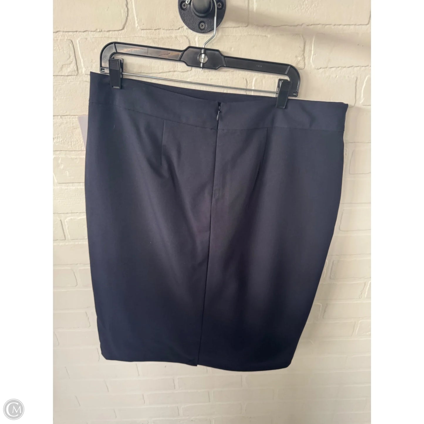 Skirt Midi By Liz Claiborne In Navy, Size: 14