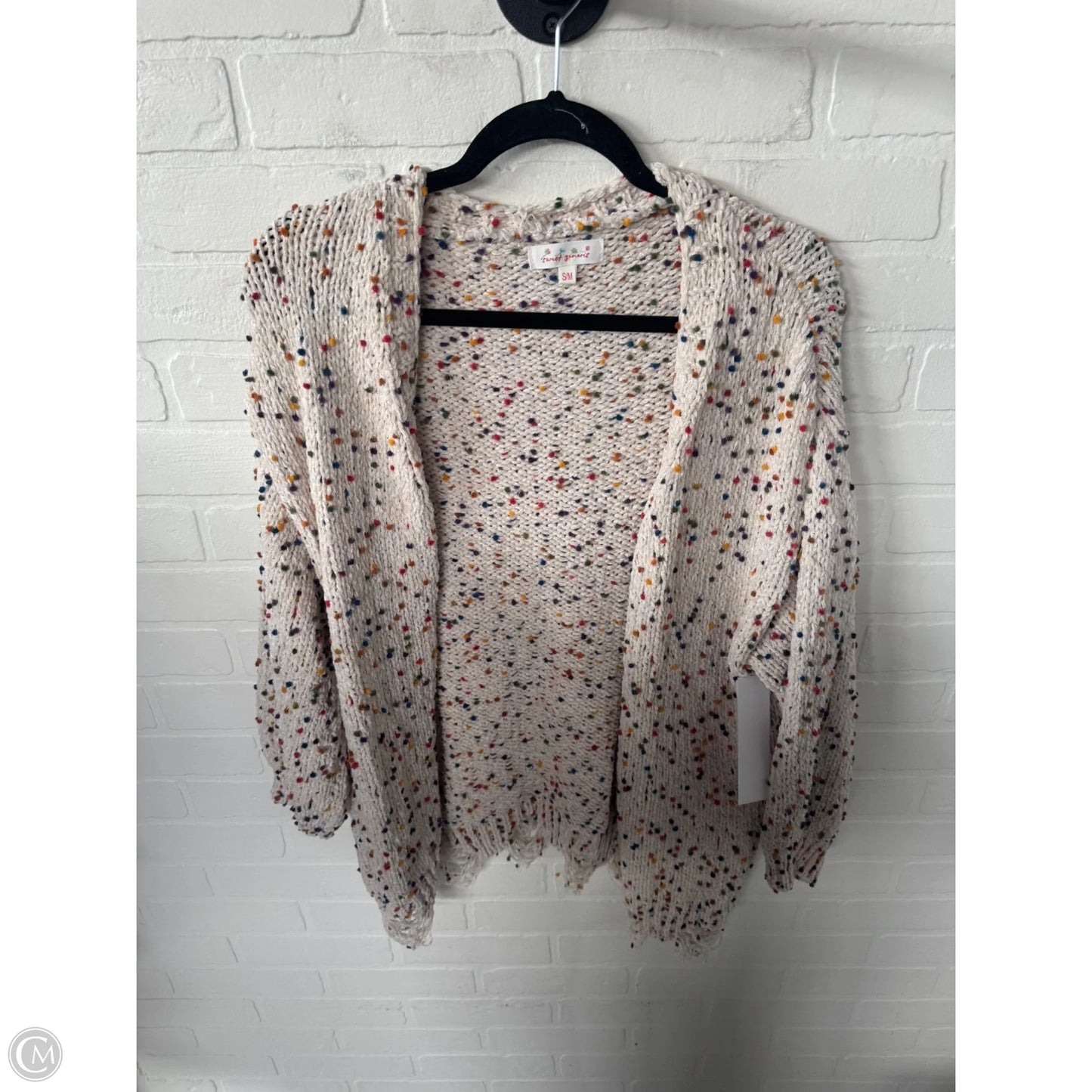 Sweater Cardigan By Clothes Mentor In Tan, Size: S