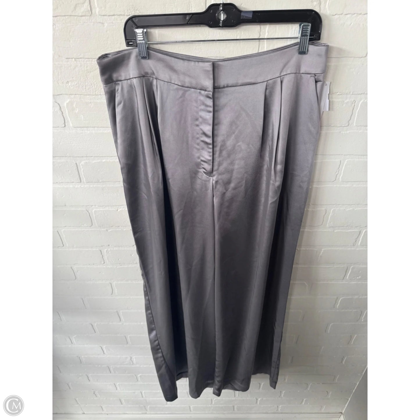 Pants Wide Leg By Express In Grey & Silver, Size: 14