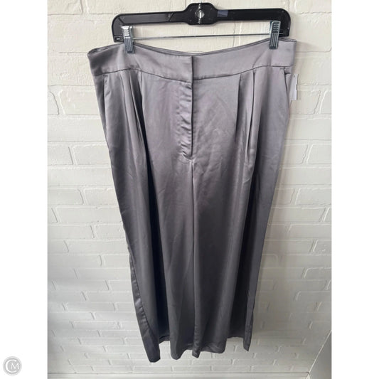Pants Wide Leg By Express In Grey & Silver, Size: 14