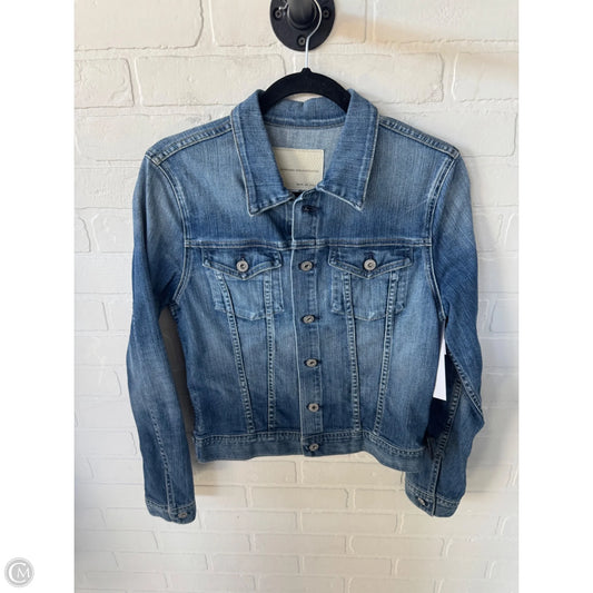 Jacket Denim By Adriano Goldschmied In Blue Denim, Size: L
