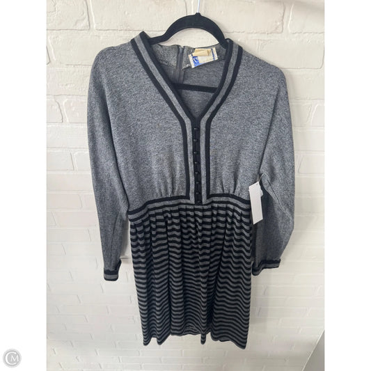 Dress Work By Leslie Fay In Black & Grey, Size: L