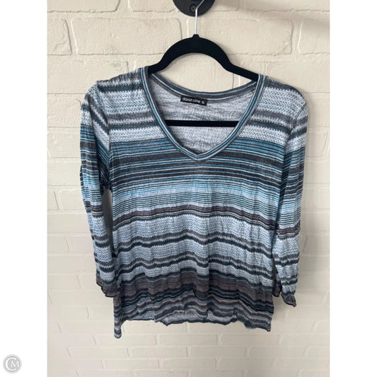 Top Long Sleeve By David Cline In Blue & Orange, Size: Xl